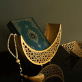 Crescent Moon Shaped Metal Islamic Decor - myhomestore.com.pk