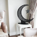 Crescent & Star Metal Islamic Home Decoration - myhomestore.com.pk
