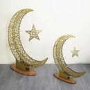 Crescent & Star Metal Islamic Home Decoration - myhomestore.com.pk