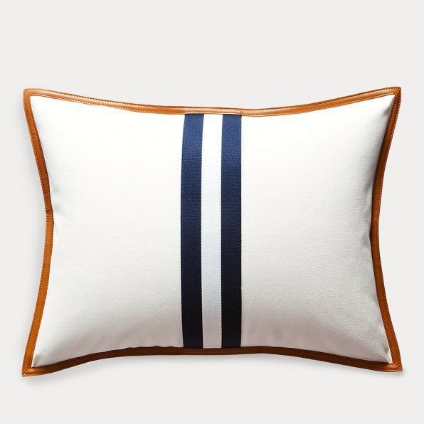 Cushion with Leather work - myhomestore.com.pk