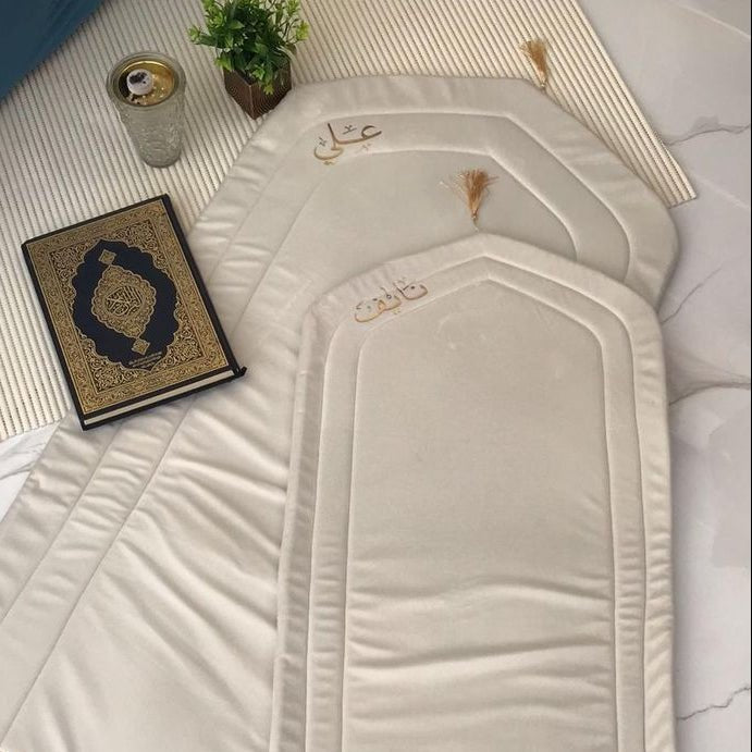 Customize Comfort Prayer Mat with Tassel Border – Premium Quality - myhomestore.com.pk