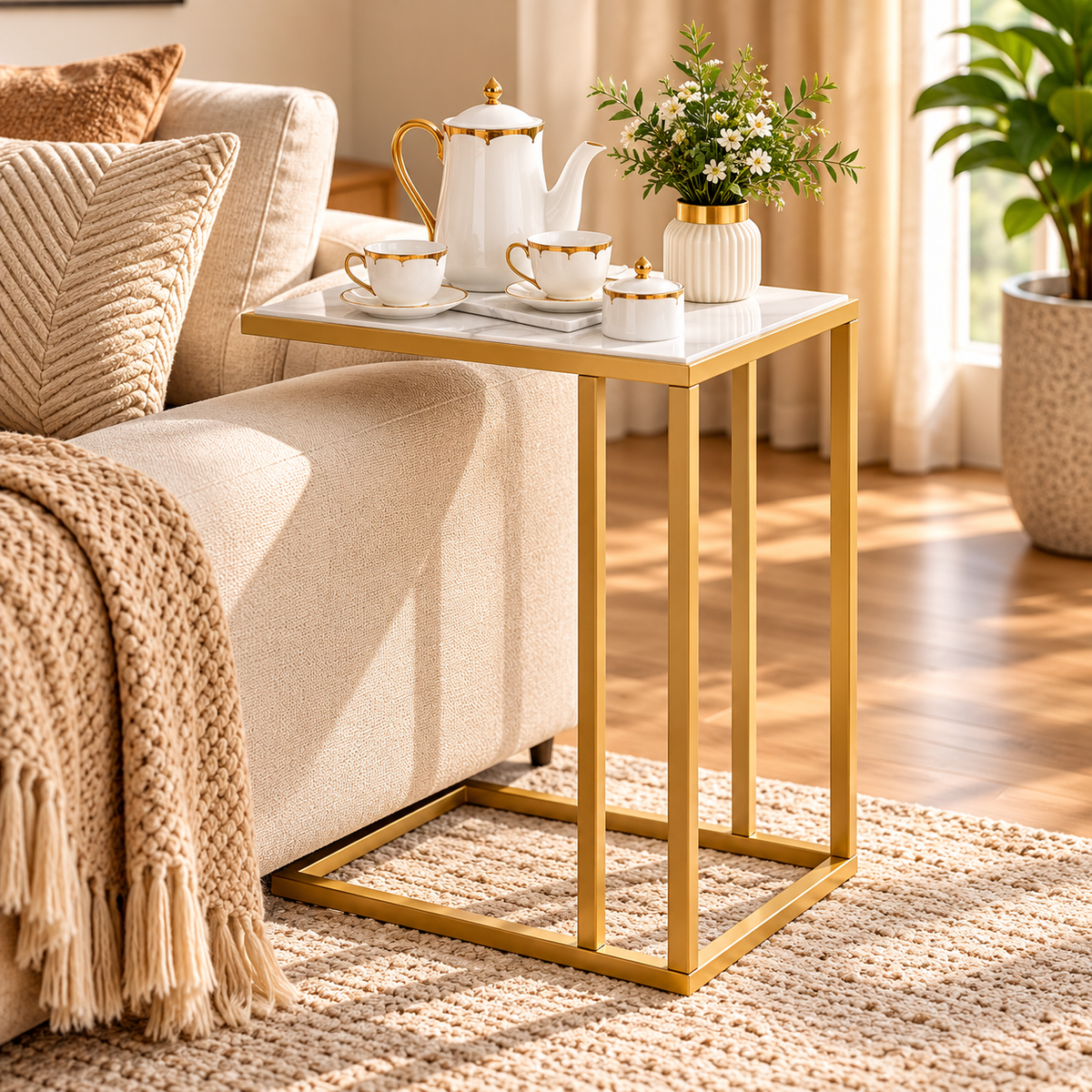 MDF Simple C-Side Table