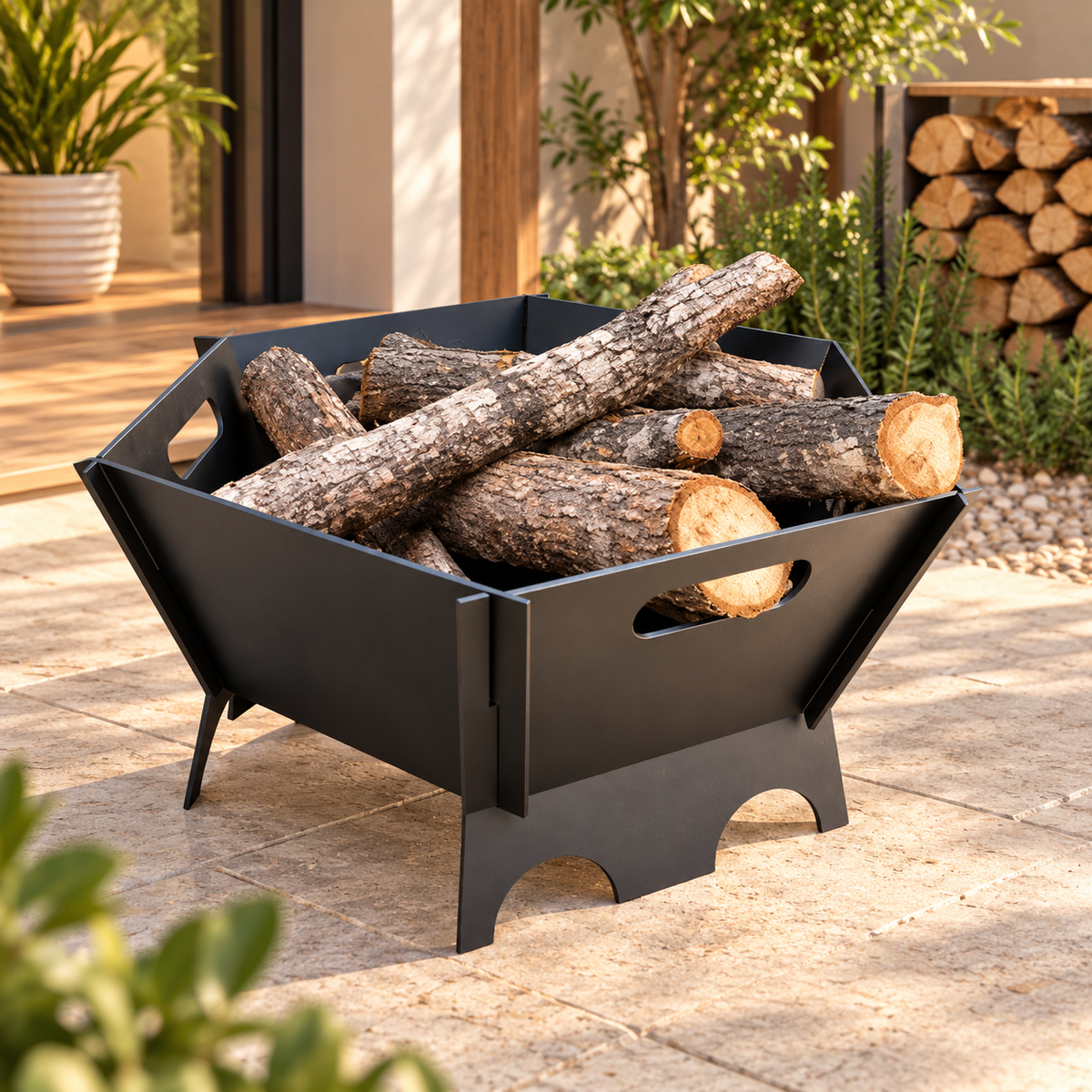 METALIT Hexa Basket fire Pit