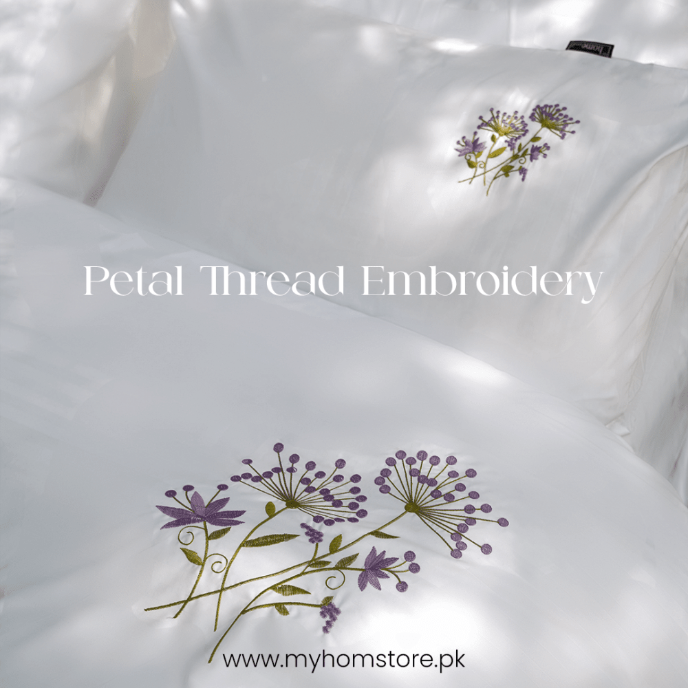 Dandelion Embroidered Design - myhomestore.com.pk