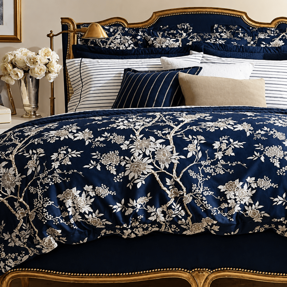 Deauville Printed Bedding Set – Elegant Equestrian Design - myhomestore.com.pk