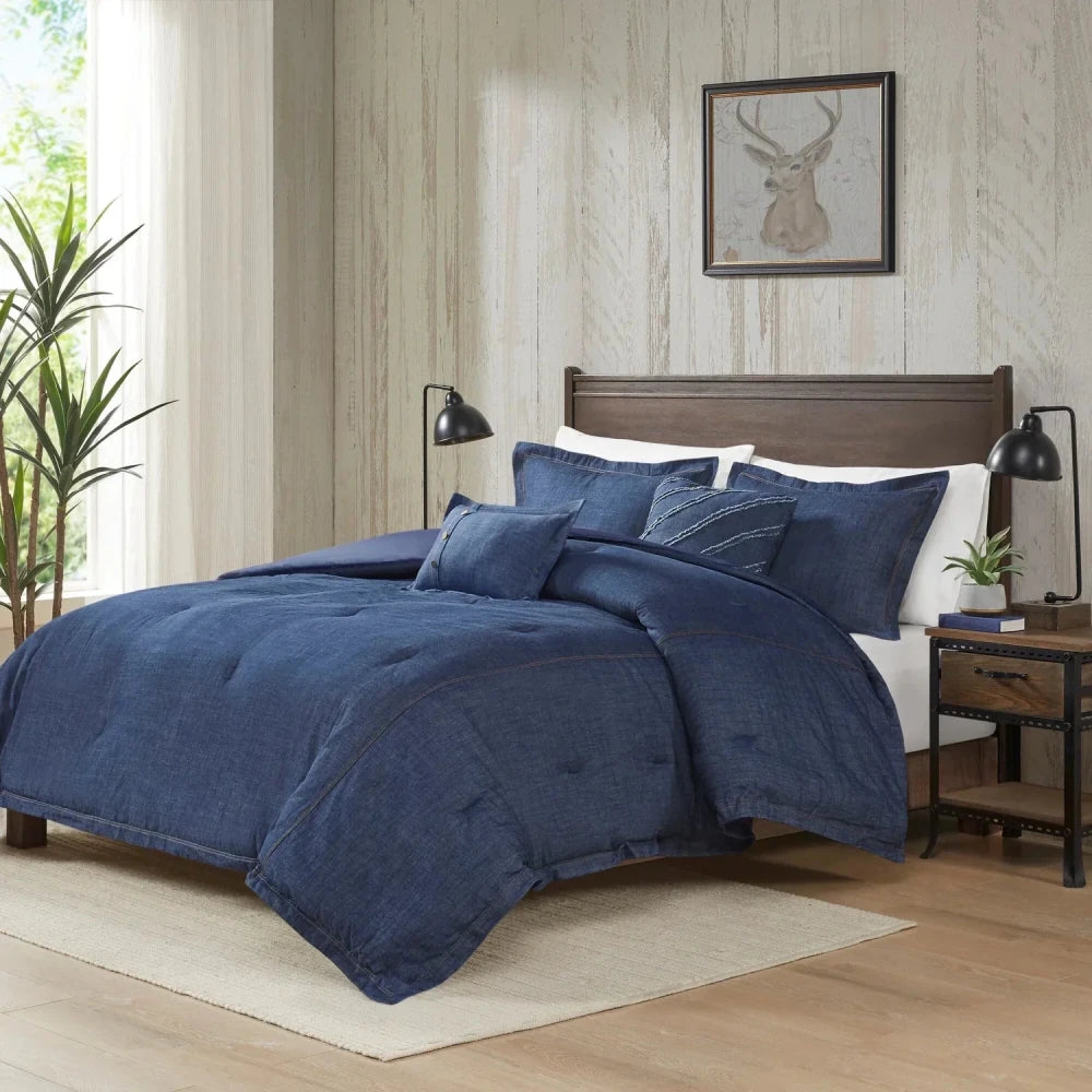 Denim Duvet Set - myhomestore.com.pk