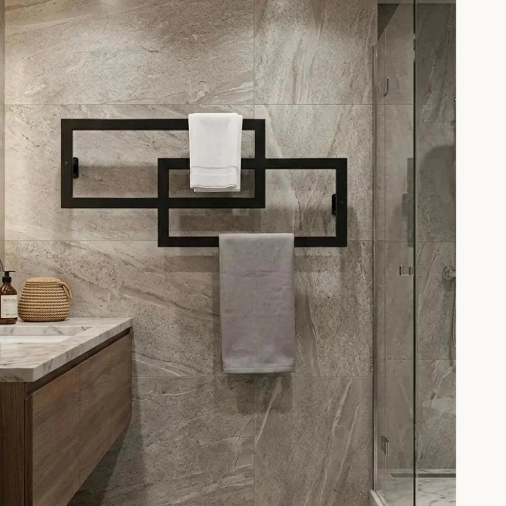 Designer Double Towel Rack for Bathrooms - myhomestore.com.pk