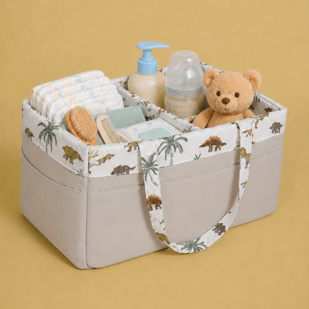 Dino Safari Diaper Caddy Bag - myhomestore.com.pk