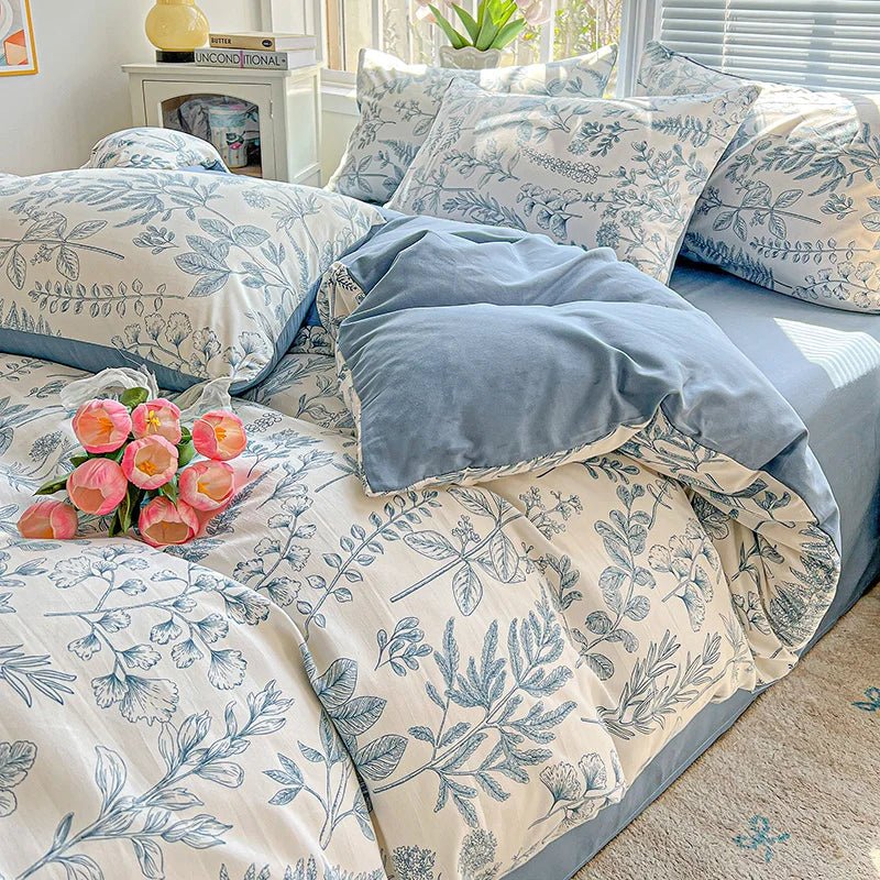 Ditsy Floral Digital Print Duvet Set– Luxury Bedding - myhomestore.com.pk