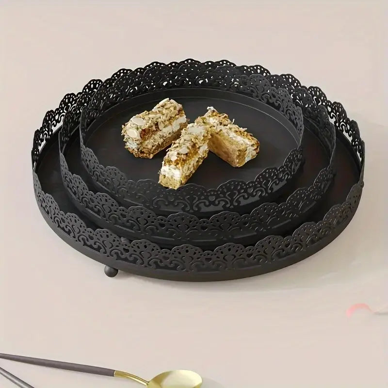 Elegant  Lace Display Tray Set