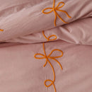 Lacey Bows Embroidery Duvet Set - myhomestore.com.pk