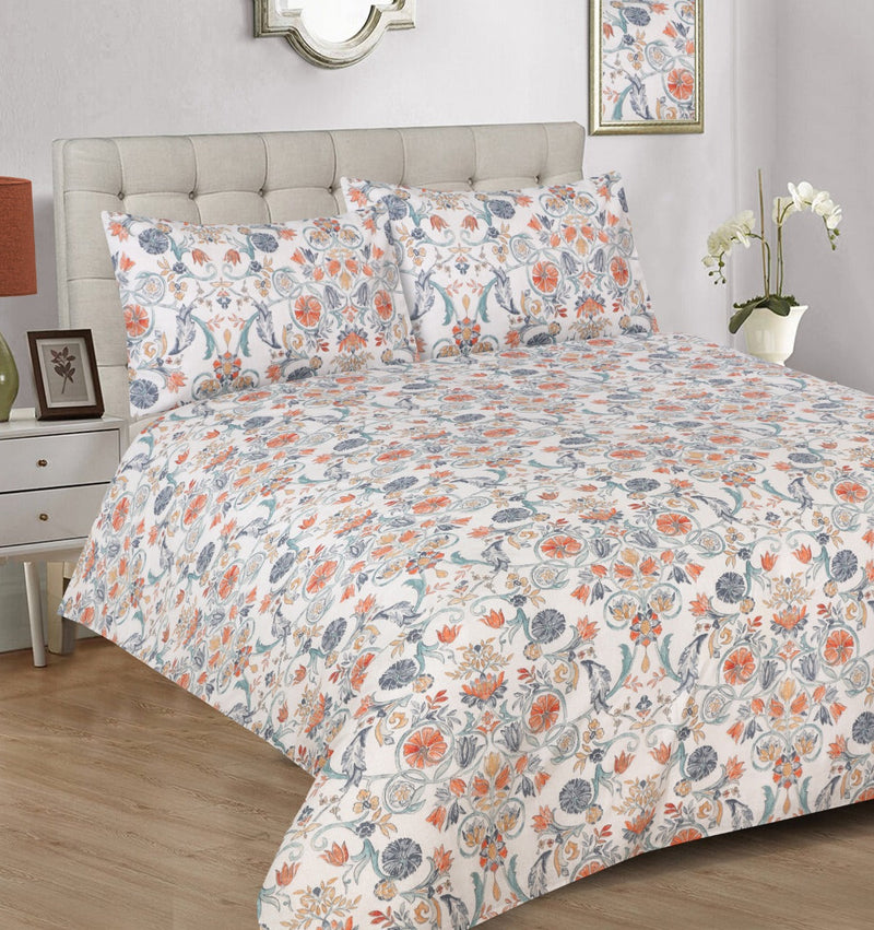 Printed Cotton Duvet Set 3 Pc