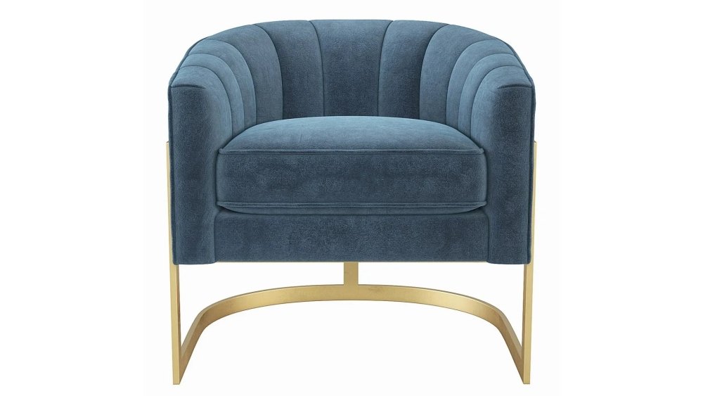 Elegance Armchair with Metal Frame - myhomestore.com.pk