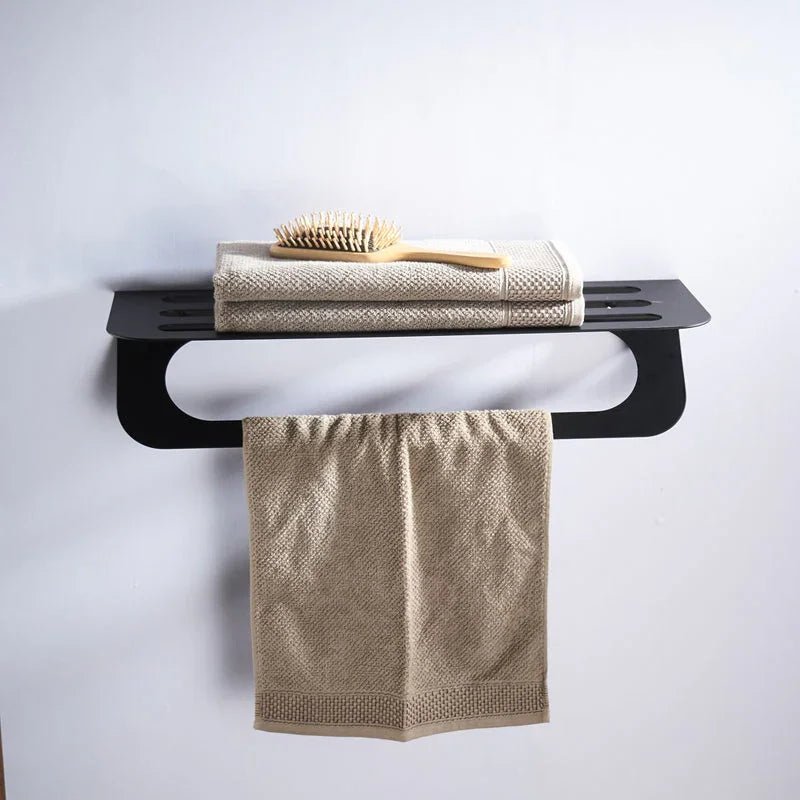 Elegant Black Towel Bar Towel Rack - myhomestore.com.pk