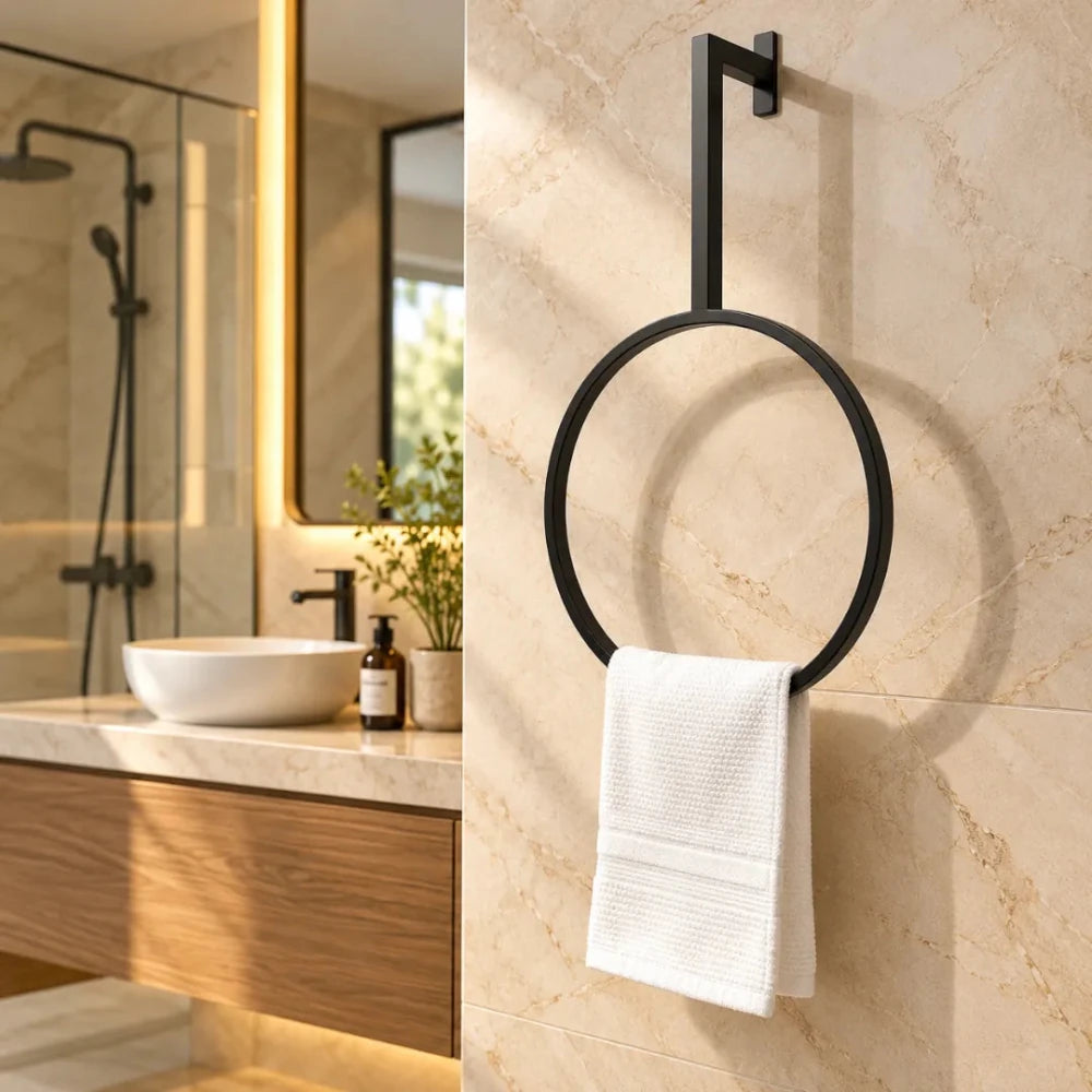 Elegant Circular Towel Ring Holder - myhomestore.com.pk
