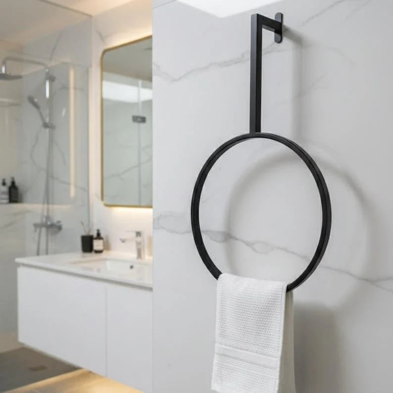 Elegant Circular Towel Ring Holder