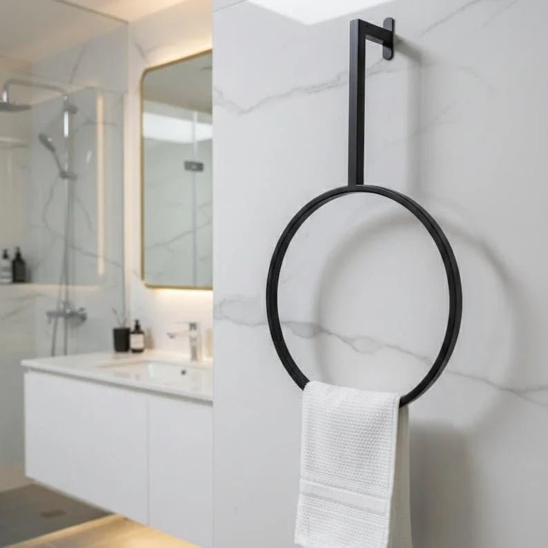 Elegant Circular Towel Ring Holder - myhomestore.com.pk