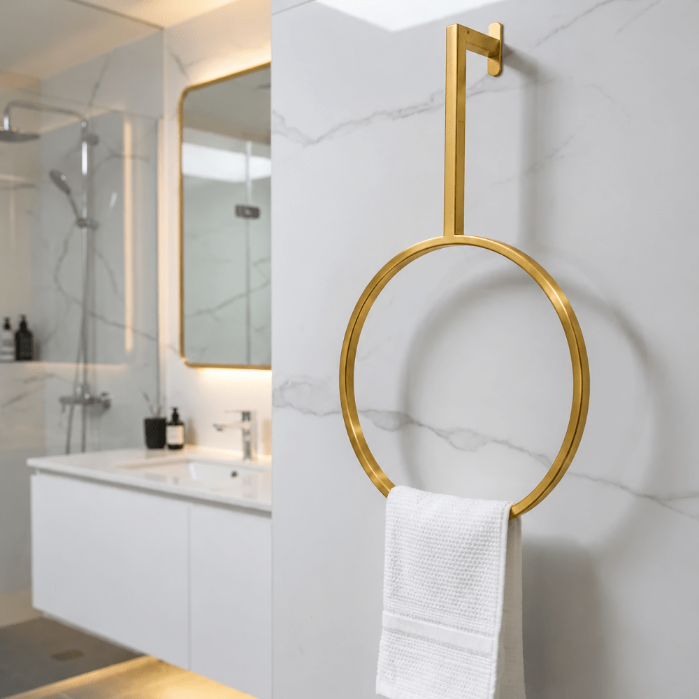 Elegant Circular Towel Ring Holder - myhomestore.com.pk