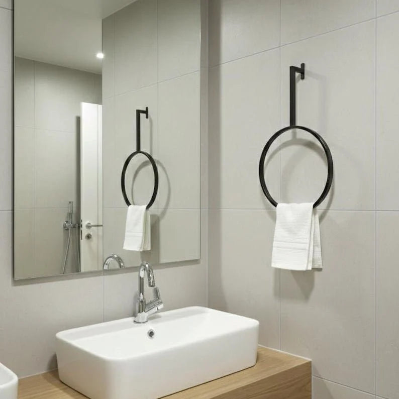 Elegant Circular Towel Ring Holder