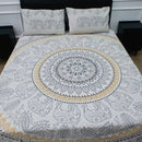 Elephant Design Printed Bedsheet (3pcs) - myhomestore.com.pk
