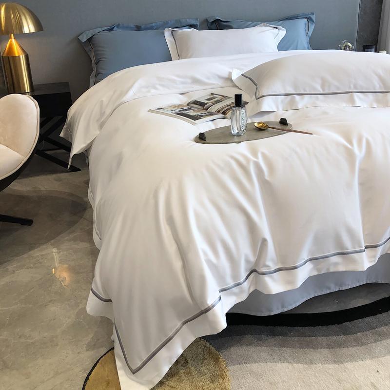 Embroidered Multi Line Baratta Duvet Set - myhomestore.com.pk