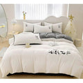 Embroidery Duvet Set( hello panda) - myhomestore.com.pk