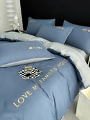 Embroidery Duvet Set (Love My Family & Home) - myhomestore.com.pk