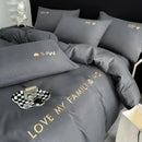 Embroidery Duvet Set (Love My Family & Home) - myhomestore.com.pk