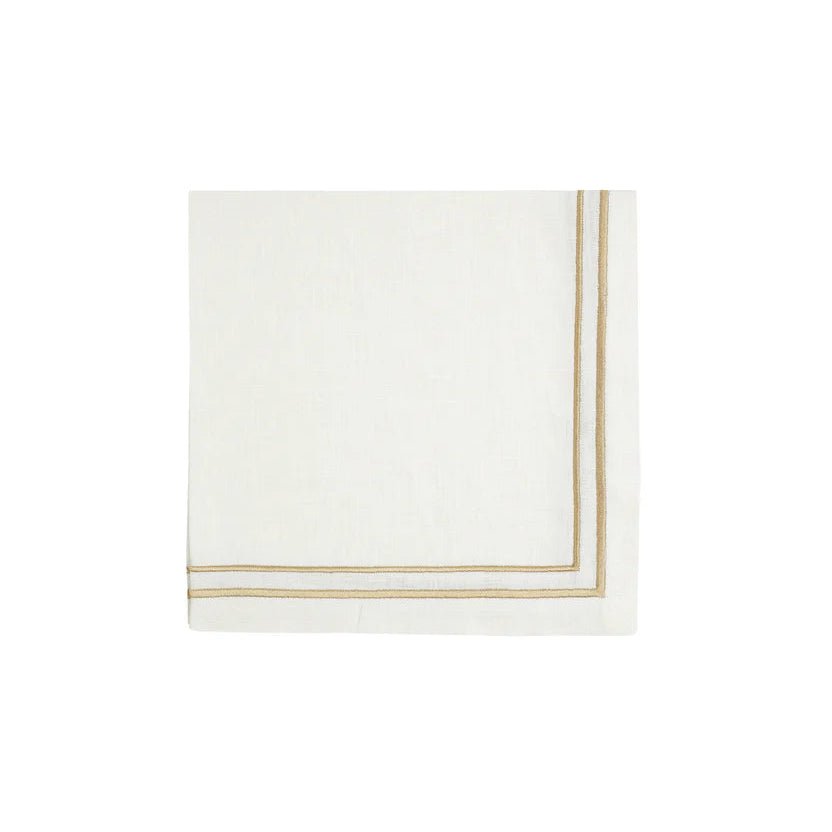 Embroidery With Baratta Stitch Napkins 2 Line (Pack of 6) - myhomestore.com.pk