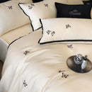 Luxury Butterfly Embroidery Duvet Set - myhomestore.com.pk