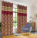 Meroon Jacquard printed curtains - myhomestore.com.pk