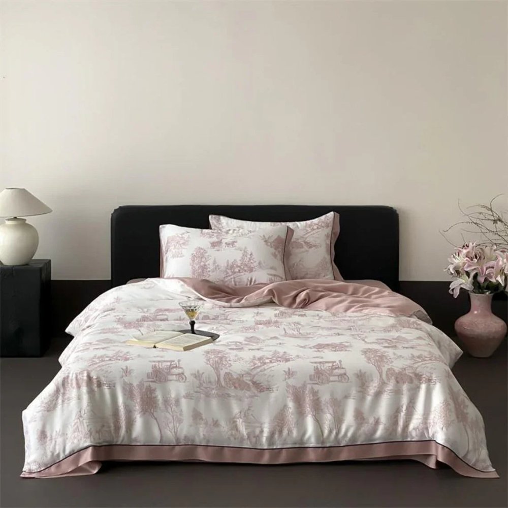 Flourish Printed Bedding Duvet Set - myhomestore.com.pk
