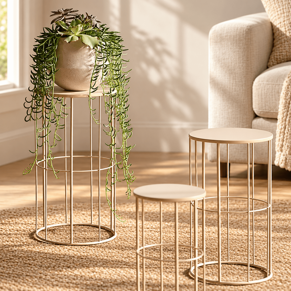 Flower Stand Gold Plant Stand - myhomestore.com.pk