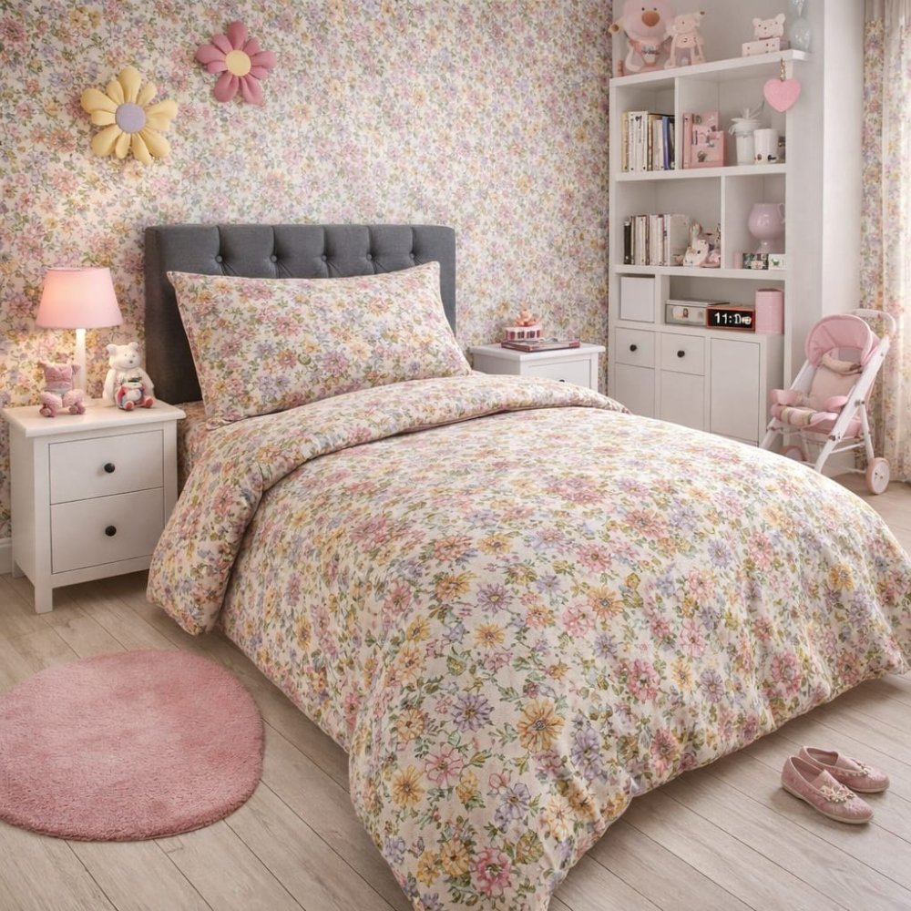 Flower theme Kids Bed - sheet - myhomestore.com.pk