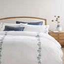 Flower Vine Embroidery Duvet Set - myhomestore.com.pk