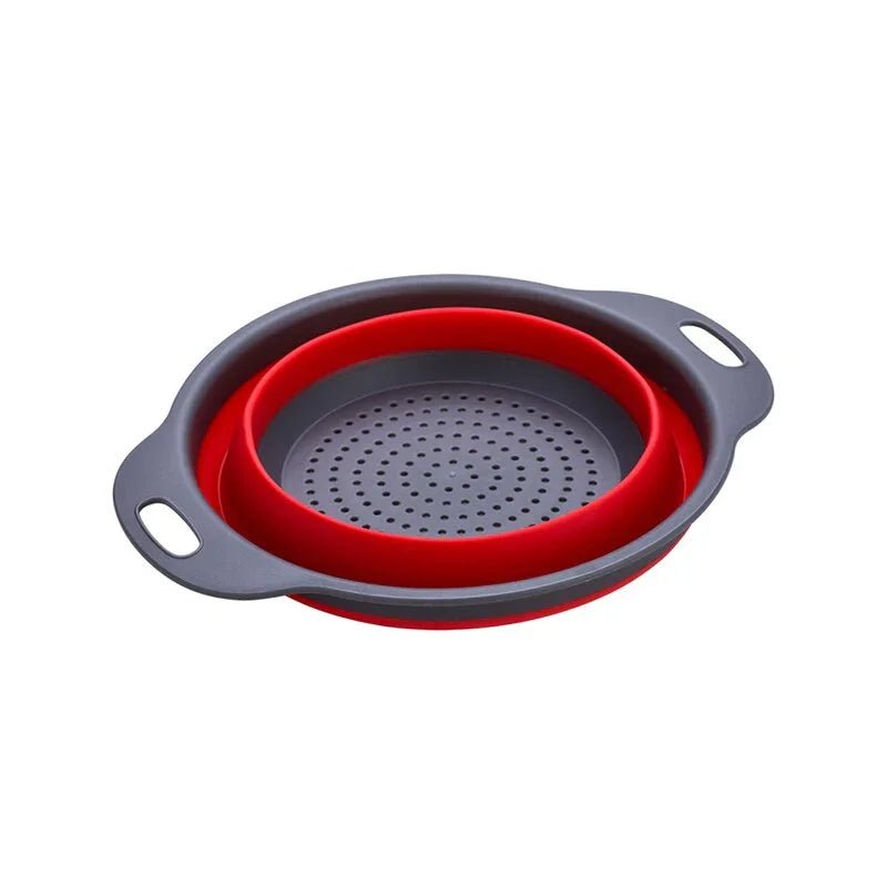 Foldable Drain Basket Plastic Fruit Basket Filter - myhomestore.com.pk