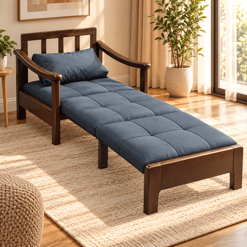 Foldable Lounge Sofa Bed for Home Comfort - myhomestore.com.pk
