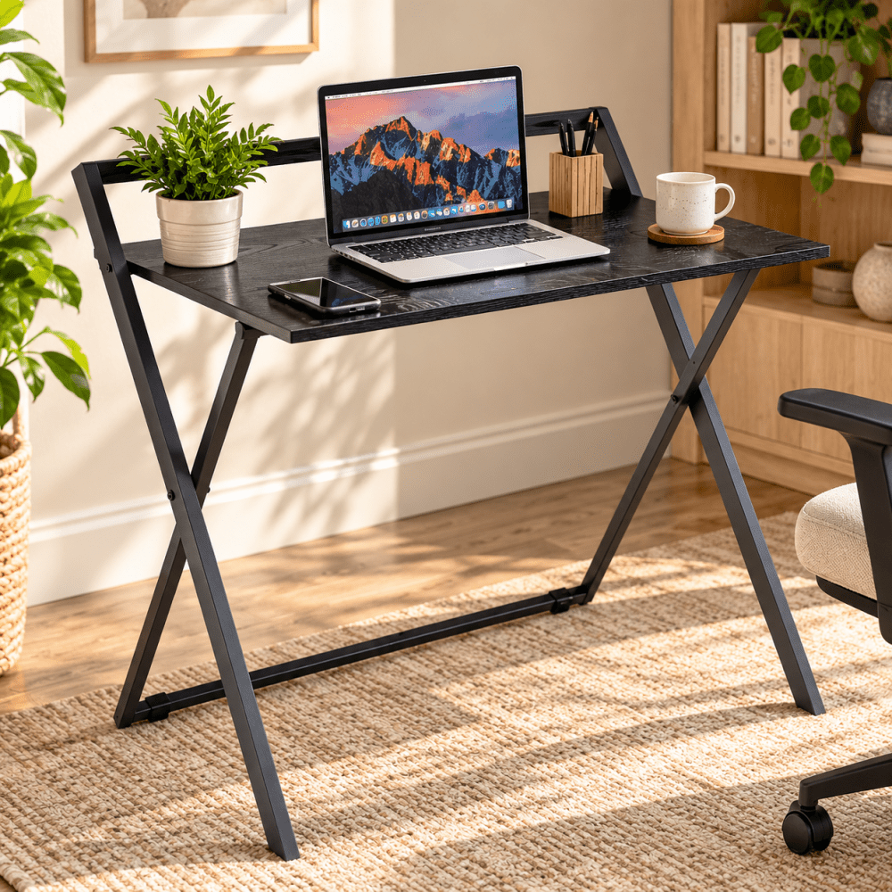 Folding Computer Desk, Foldable Desk for Small Space - myhomestore.com.pk