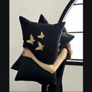 Golden Butterfly Embroidery Duvet Set - myhomestore.com.pk