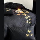 Golden Butterfly Embroidery Duvet Set - myhomestore.com.pk
