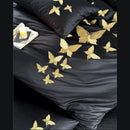 Golden Butterfly Embroidery Duvet Set - myhomestore.com.pk