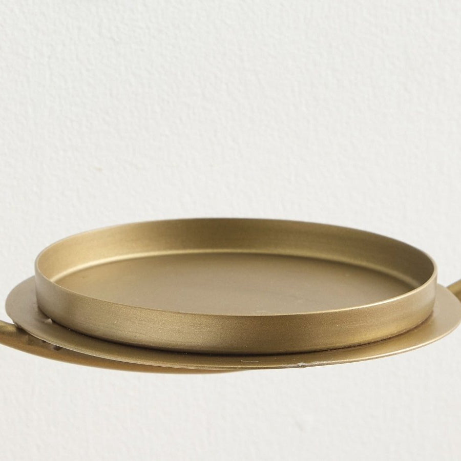 Gold Metal Wall Candle Holder - myhomestore.com.pk