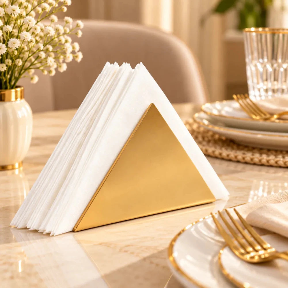 Gold Napkin Holder - myhomestore.com.pk