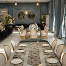 Gold - Threaded Elegance Table Placemat Set - myhomestore.com.pk