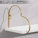 Golden Heart Floating Shelves (single) - myhomestore.com.pk