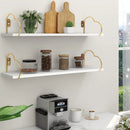 Golden Heart Floating Shelves (single) - myhomestore.com.pk