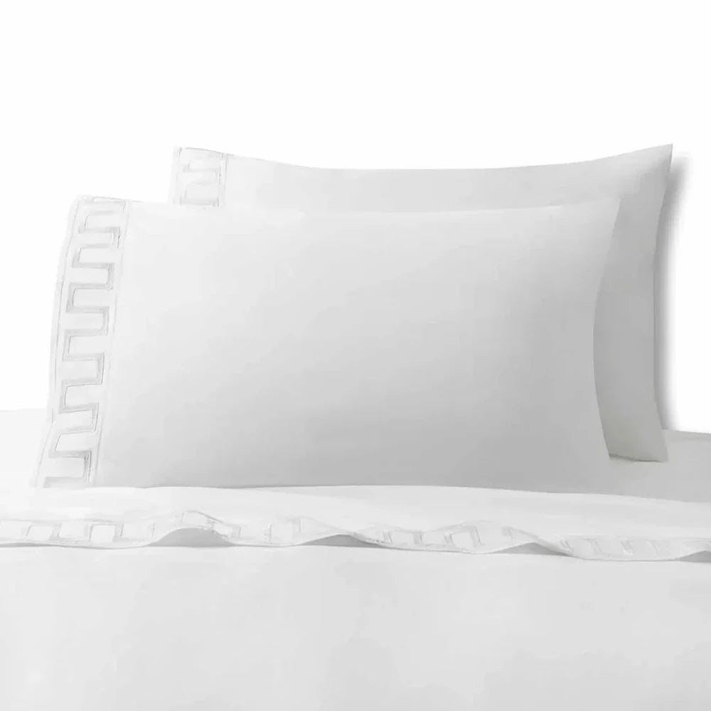 Greek Key Embroidery Duvet Set - myhomestore.com.pk