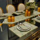 Green & Gold Jacquard Table Mat Set - myhomestore.com.pk