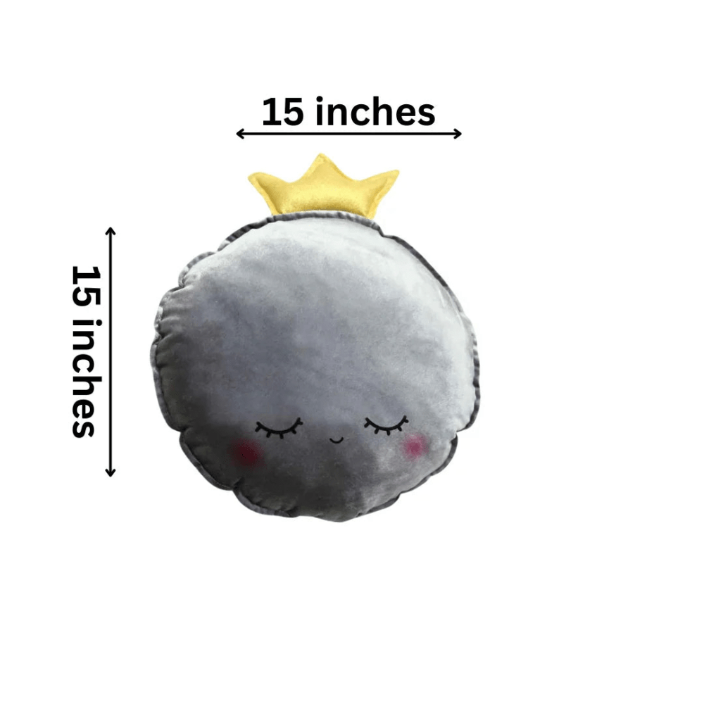Grey Crown Baby Cushion - myhomestore.com.pk