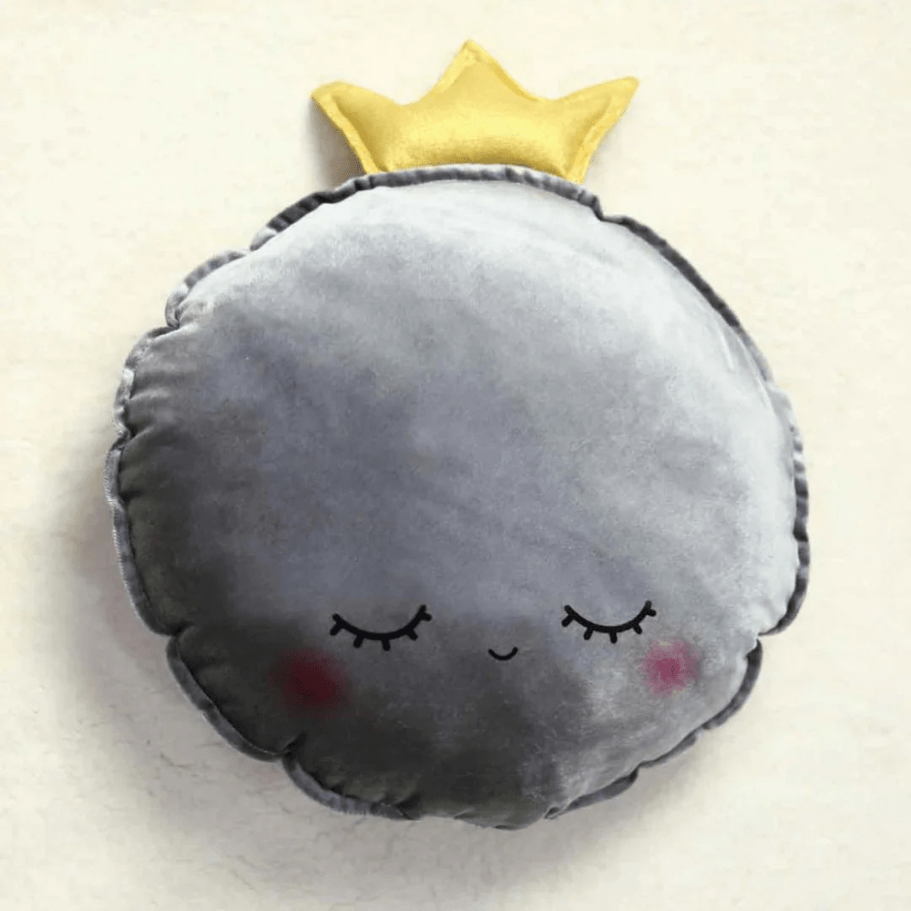 Grey Crown Baby Cushion - myhomestore.com.pk